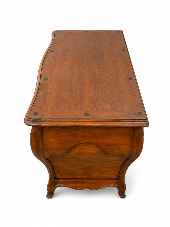 Commode Tombeau Bordelaise Louis XV Acajou Massif Et Bronze XVIIIème – Wood (photo 7 of 9)