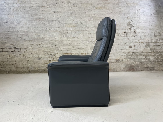 Image 1 of De Sede DS 50 Lederen Fauteuil Grijs Vintage