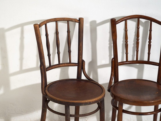 Sedie antiche stile caffè parigino (c.1920). Set di 6 pezzi #3 – Sedie da pranzo, Wood (photo 36 of 40)