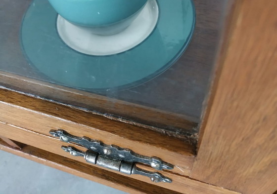 Image 1 of Vitrine/meuble à thé vintage/antique de style Art déco