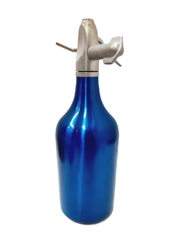 Image 1 of Vintage blue soda syphon