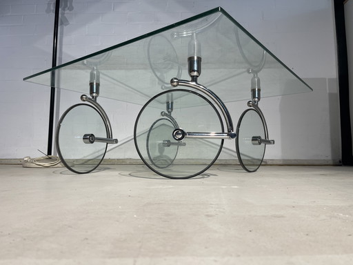 Table basse Fontana Arte "Tour", Gae Aulenti vintage Artdeco