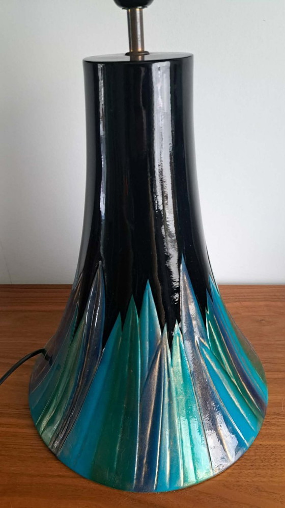 Image 1 of Ensemble de 2 lampes de table vintage « Lampe Etna » – L'eau Vive S.A. Belgique – Style moderne du milieu du siècle – Design bel