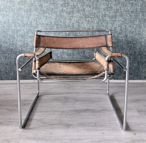 Vintage Marcel Breuer, Wassily-Stuhl, Patina, Italien – 1960er Jahre