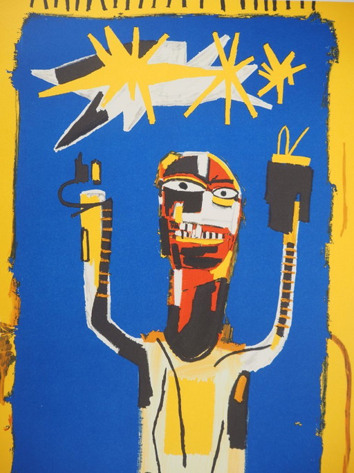 Jean-Michel Basquiat: Sign of Welcome, signierte Lithografie – lithos zeefdrukken, Paper (photo 2 of 10)