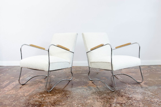 Image 1 of Sillones estilo Bauhaus, años 50, Polonia, juego de 2