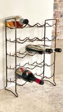 Portabottiglie in acciaio vintage