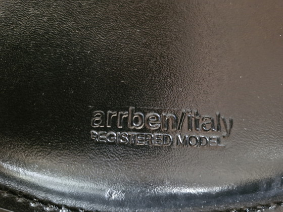 Image 1 of Suite de 5 Chaises Cuirs, Canasta d' Arrben Italy Vintage 1980