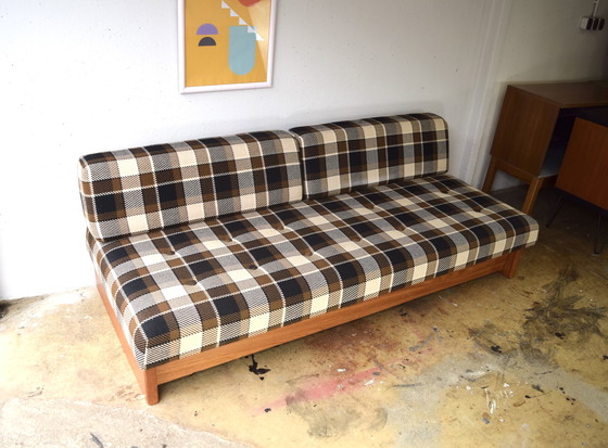 Image 1 of Mid Century Danish Daybed Vintage Canapé Lit de jour