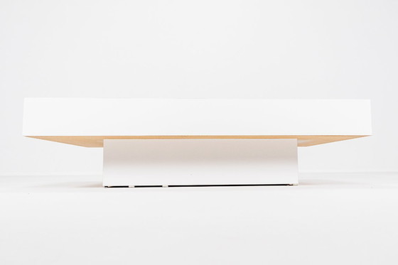 Image 1 of Couchtisch mit integrierter Messingbar von Willy Rizzo, Italien, 1970er Jahre