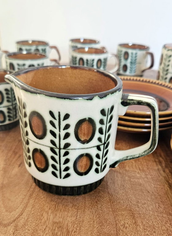 Boch La Louvière Walnoot Serie Koffieservies – 18-delig – 8 personen – Ceramic (photo 8 of 14)