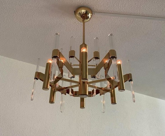 Image 1 of Plafonnier vintage Gaetano Sciolari 70s