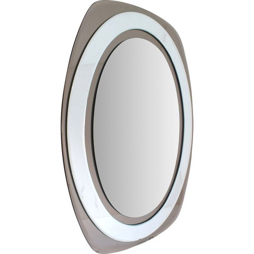 Miroir vintage Metalvetro Galvorame 1960