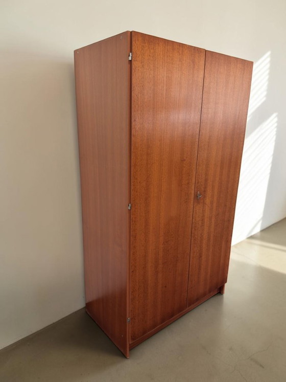 Vintage Teak Garderobekast Met Planken En Roede – Kledingkasten, Wood (photo 2 of 8)