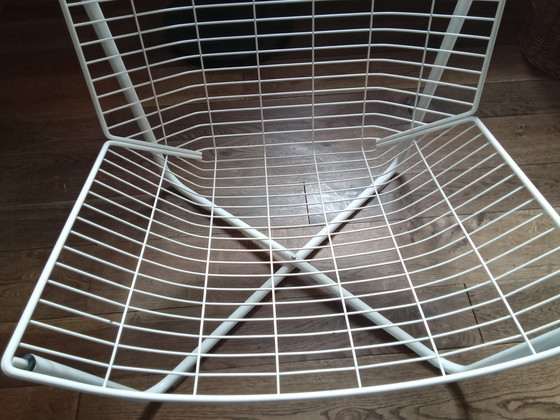 Image 1 of Niels gammelgaard fauteuil vintage en fil blanc vintage