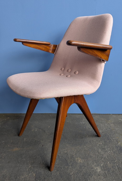 4x sillas de comedor vintage de teca G.J. van Os Culemborg