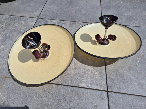 Image 1 of Twee plafondlampen jaren 50