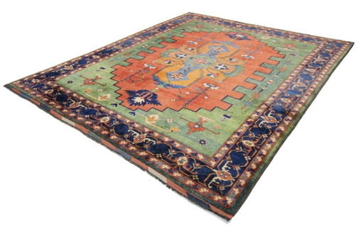 Russische antieke Kaukasische Ghazni Kazak Shirvan, meer dan 100 jaar oud, 314 x 265 cm
