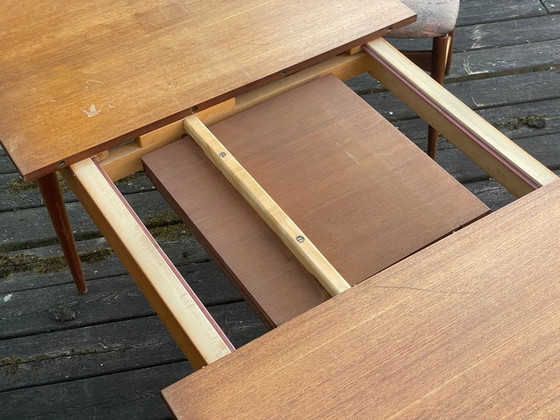 Image 1 of 1950s dining table with 4 chairs