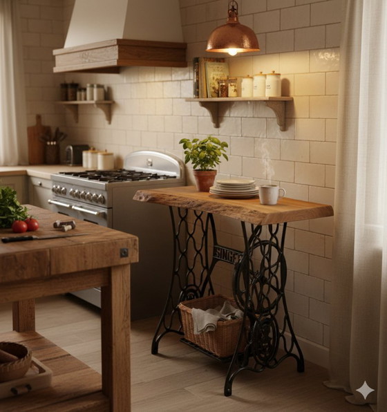 Image 1 of Singer industrial side table