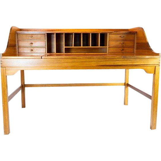 Image 1 of Vintage Oregon pine desk by Andreas Hansen and Hadsten Wood industry