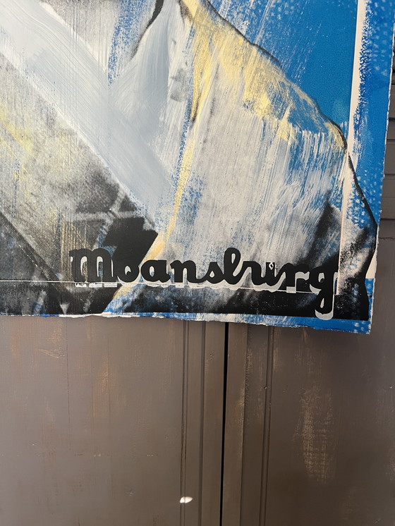 Image 1 of Zeefdruk (75/108cm) Moansburg “Geisha hc” 