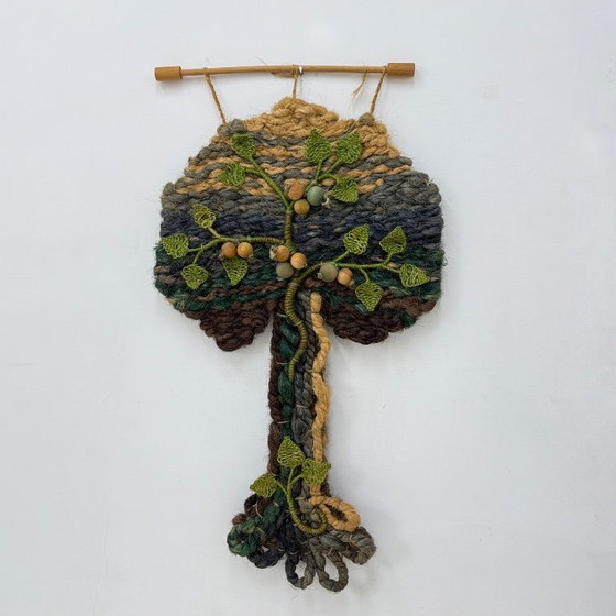 Image 1 of Wandteppich in Form eines Baumes, 1970er Jahre
