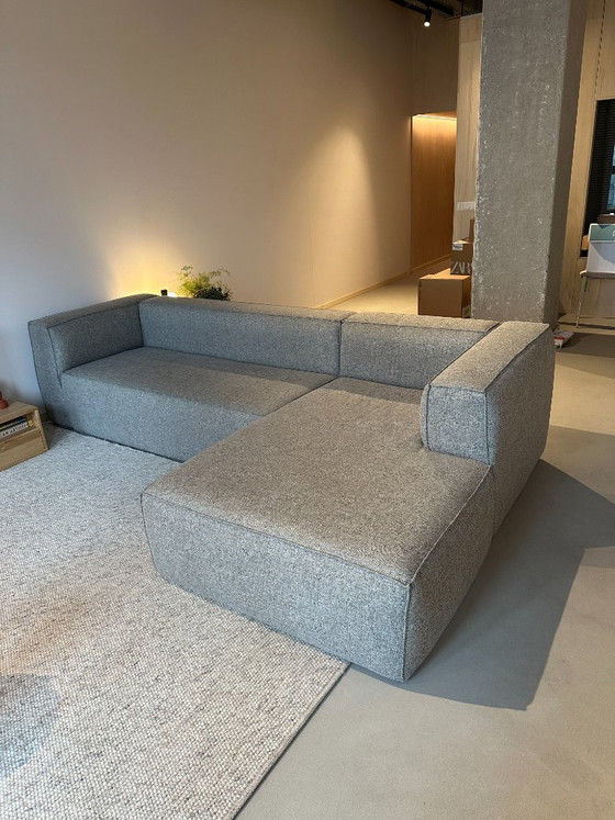 Woood Bean hoekbank, lichtgrijze stof, Hoekbanken, Textiel, Modern (foto 3 van 12)