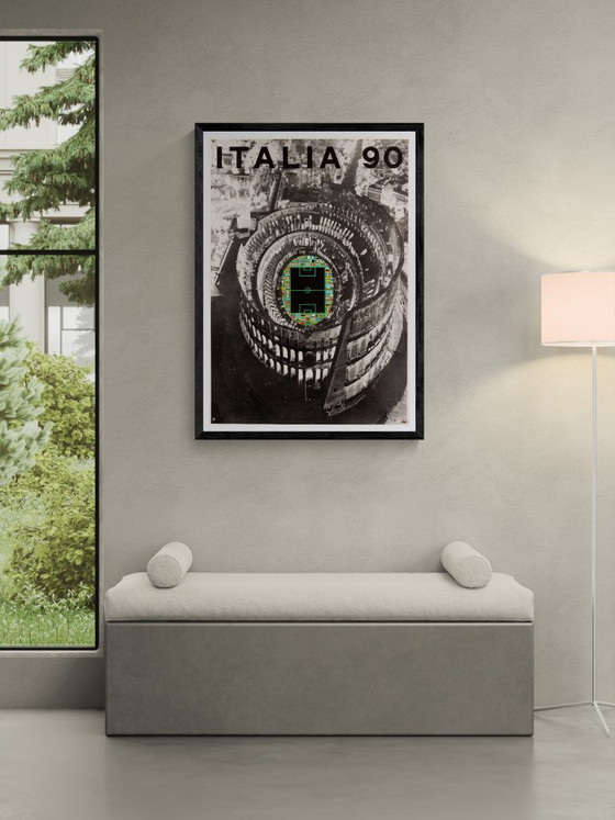 Image 1 of Italia 90 – Originele vintage sportposter van Alberto Burri – Modern – 100x70 cm