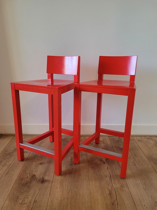 2 Moooi AVL Shaker Barstools, Van Atelier Van Lieshout
