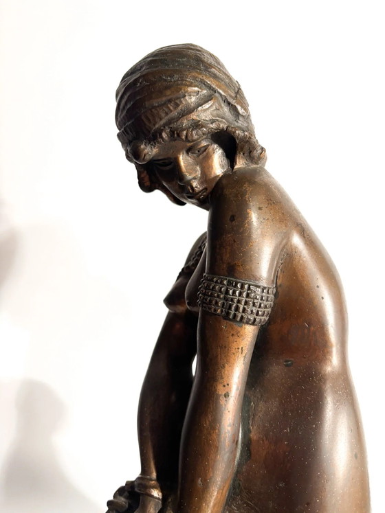 Bronze Sculpture "The Slave" Attributed to Giacomo Ginotti 19th Century (photo 6 of 9)