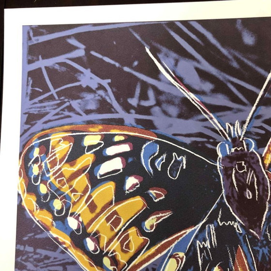 1990s After Andy Warhol "Butterfly" Lithograph – Lithographs & prints, Paper (photo 7 of 11)