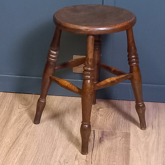 Image 1 of Antique Windsor (pub) stool