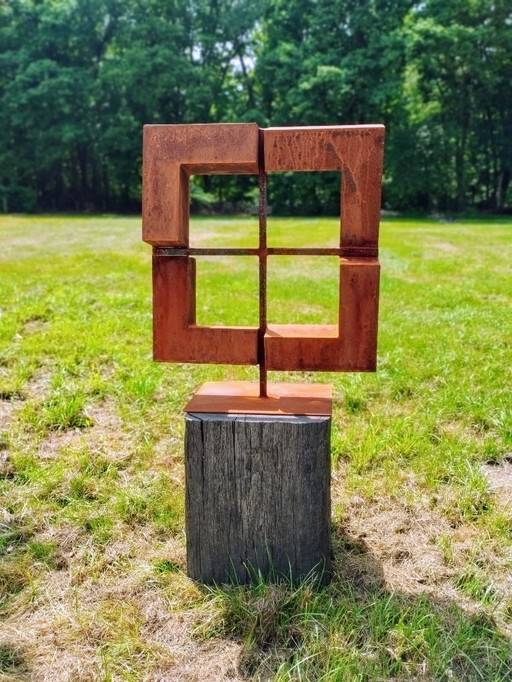 Cortenstalen kunstwerk