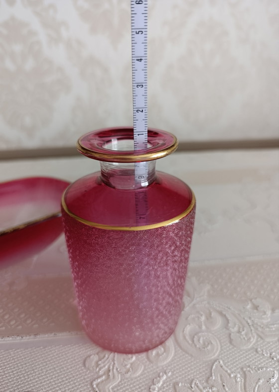 Ensemble de toilette en cristal Baccarat ancien, 3 pièces, 1930 – Accessoires de table, Crystal, Glass (photo 10 of 15)