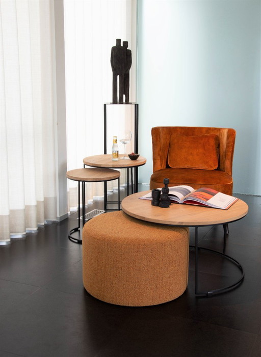 Tavolino laterale in rovere nero D40 – bijzettafels, Wood (photo 2 of 5)