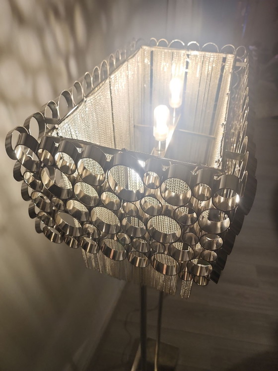 Glam Rectangular Blakemore style Stehleuchte von Zijlstra – Stehleuchten, Chrom, Metall (photo 12 of 15)