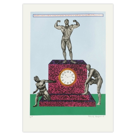 Patrick RAYNAUD Signed Screenprint Maquette De Pendule De Cheminée 1974 – Lithographs & prints, Paper (photo 4 of 5)