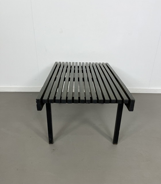 Image 1 of Vintage latten bank tafel sixties 