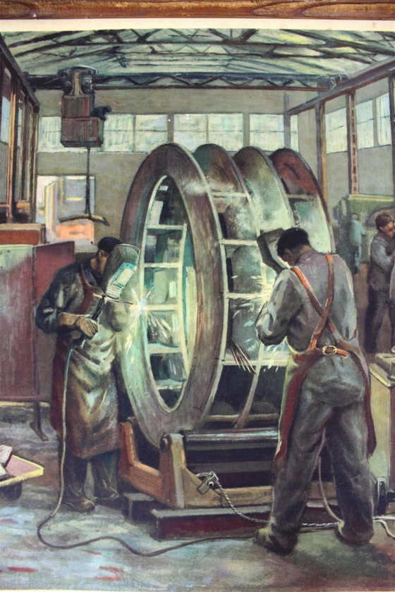 Image 1 of Póster industrial checo de Frantisek Bilek, década de 1950