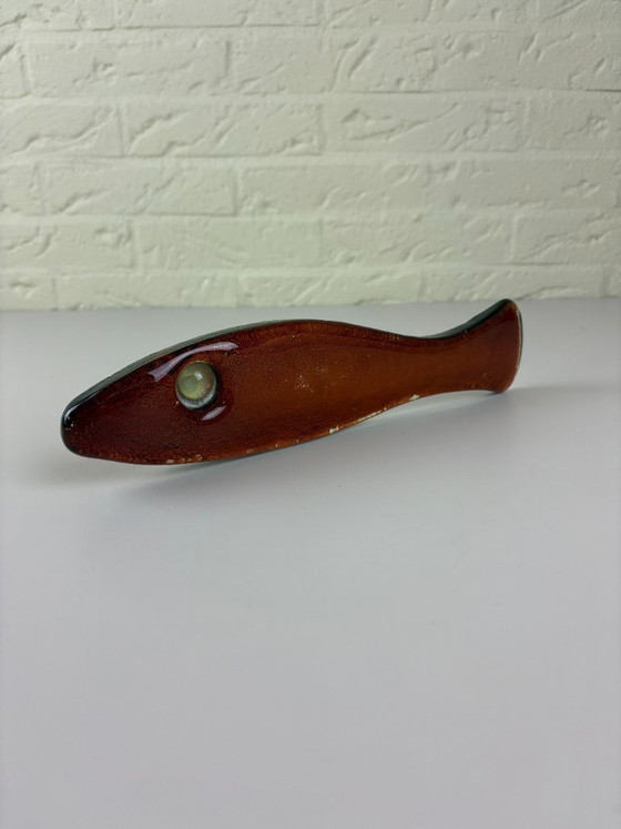 Image 1 of Vintage glass paperweight fish