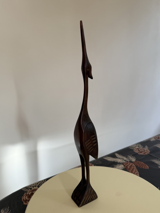 Image 1 of Uccello in legno anni settanta