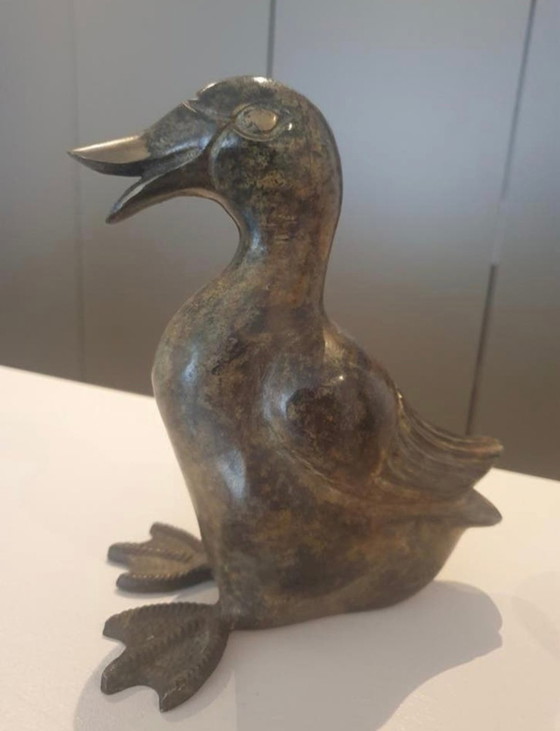 Image 1 of Statue di anatre in bronzo, stile Art Déco