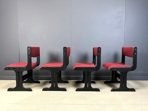 Set van 4 eetkamerstoelen door Farstrup Mobler, 1970