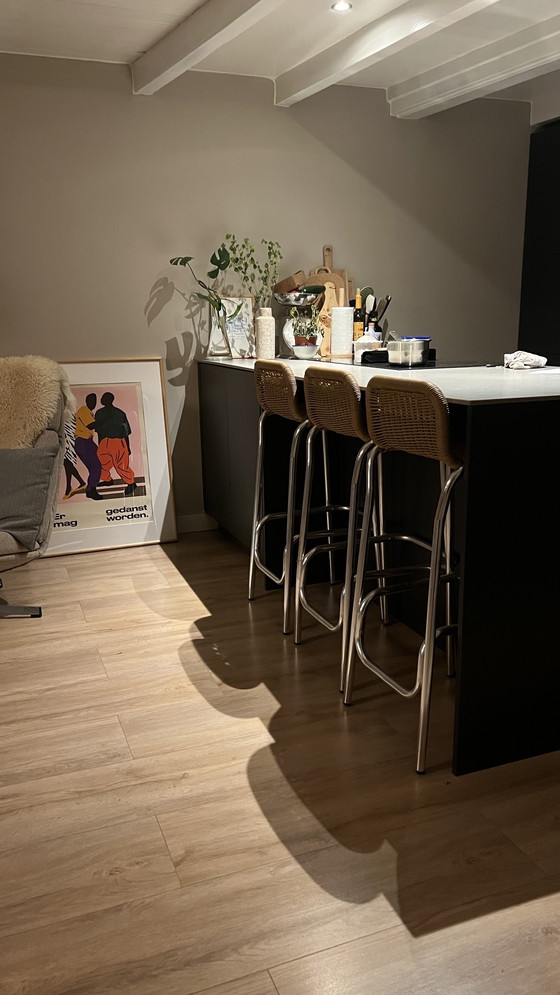 Image 1 of Set van 4 barkrukken binnen en buiten