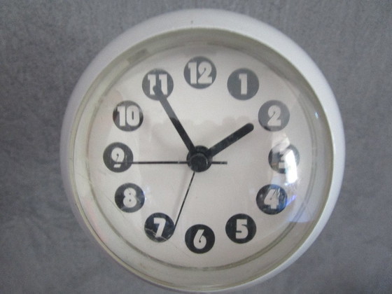 Image 1 of Retro buro klokje met "goose neck",jaren 80.