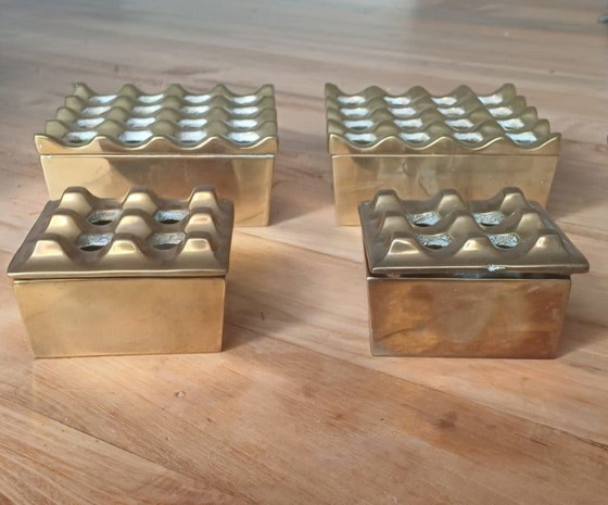 Set 4 Vintage-Messing-Ultima-Asbakken-Beck & Jung – Decoratie, Brass (photo 2 of 8)