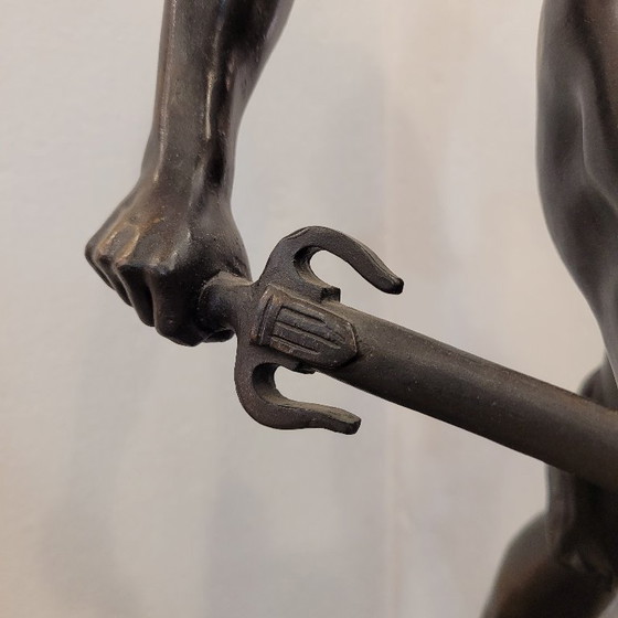 Image 1 of Sculpture “Gallic Warrior”, bronze, signed E. Picault, 19th century – France