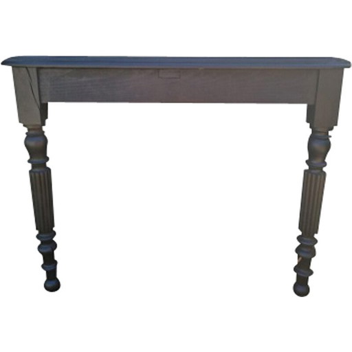 Consola vintage de madera negra