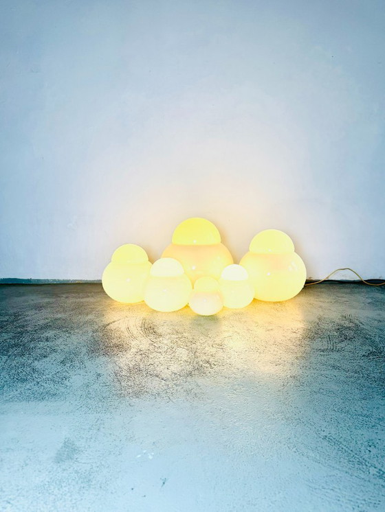 Image 1 of Ensemble complet de lampadaires Daruma par Sergio Asti pour Candle, Italie, années 1970